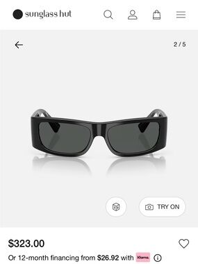 Versace Black VR/AR Over-Glasses Shield